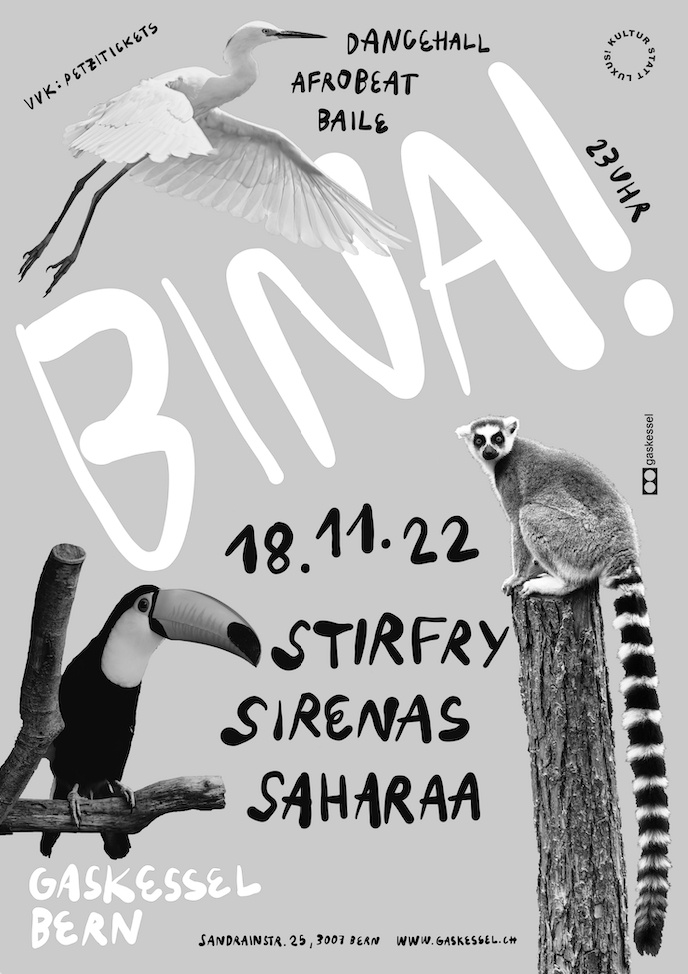 Bina! w/ Stirfry, Sirenas & Saharaa