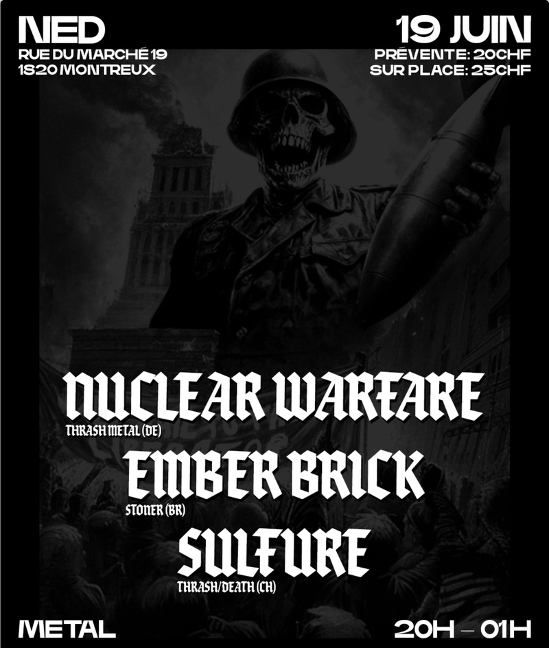 Thrash. Death. Stoner. Une seule nuit