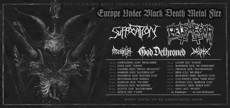Suffocation + Belphegor + God Dethroned + Nordjevel + Darkrise // Death, Black Metal