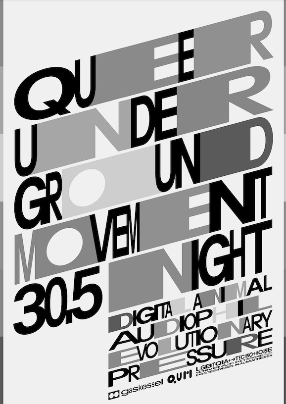 Queer Underground Movement Night I Gaskessel Bern