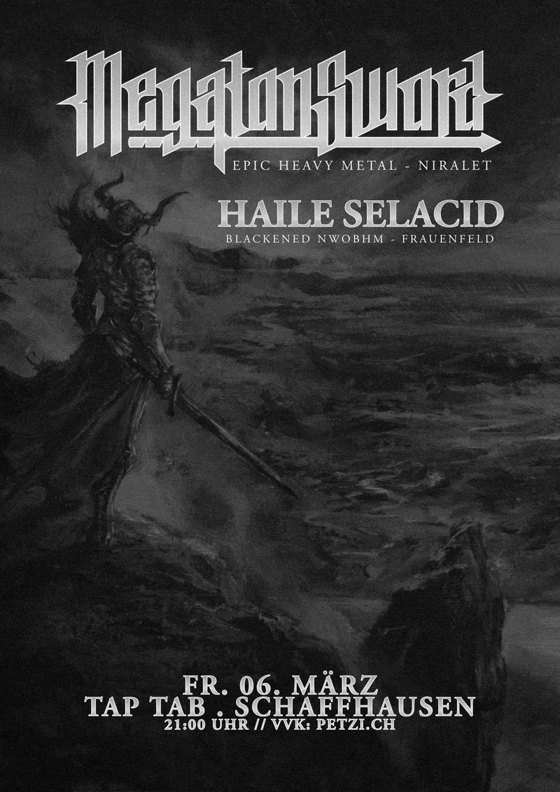 Megaton Sword (Winti), Haile Selacid (TG), ENDSEEKER HABEN IHRE SHOW LEIDER ABSAGEN MÜSSEN