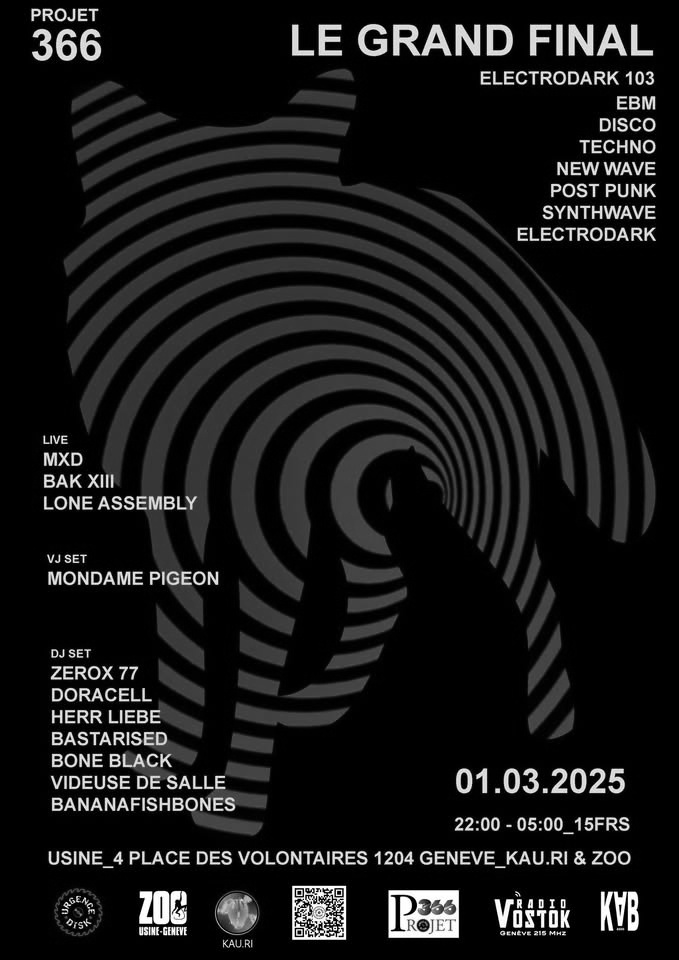 BAK XIII_MXD_LONE ASSEMBLY_BANANAFISHBONES_BONE BLACK_DORACELL_ZEROX 77_HERR LIEBE_BASTARISED...