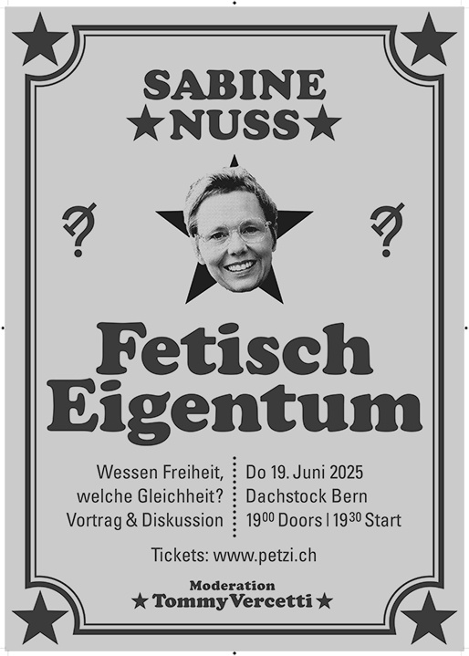 Sabine Nuss: Fetisch Eigentum | moderiert von Tommy Vercetti