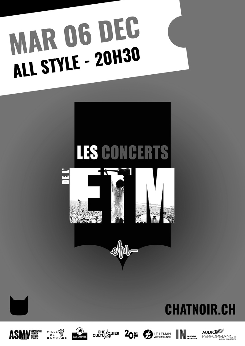 LES CONCERTS DE L’ETM