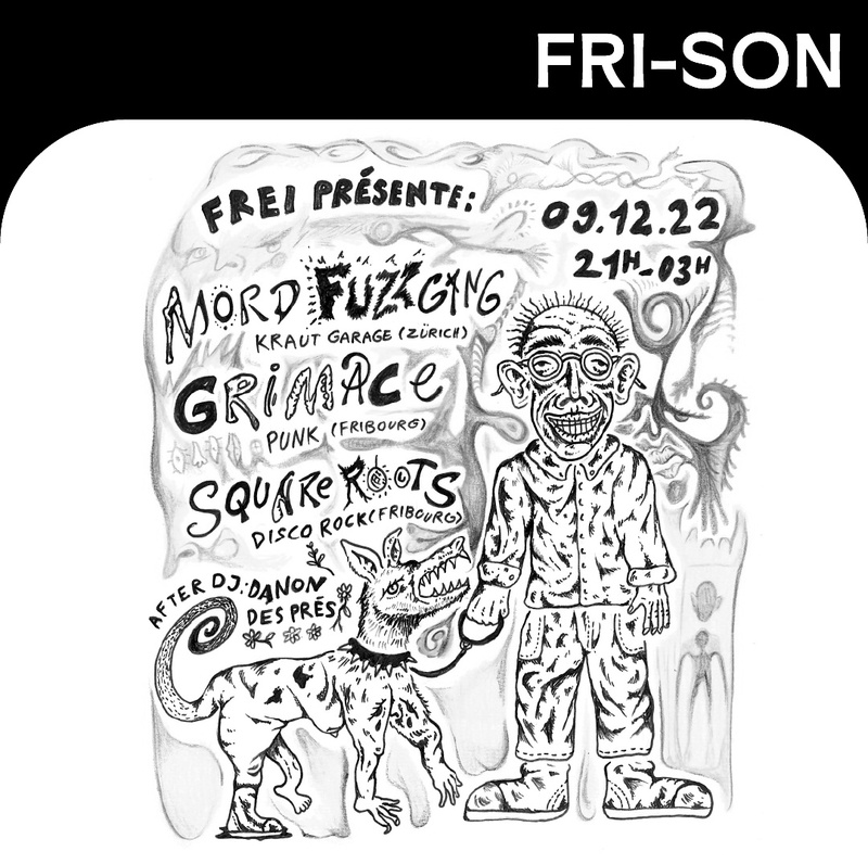 FREI PRESENTE GRIMACE, SQUARE ROOTS, MORD FUZZTANG
