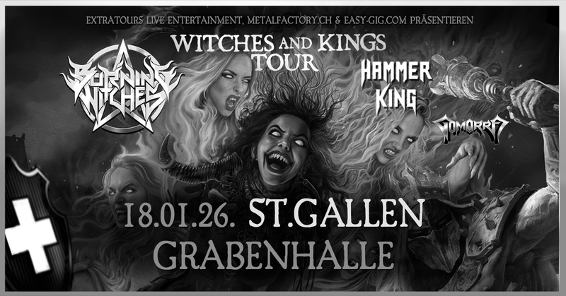 BURNING WITCHES / GOMORRA / HAMMER KING - Heavy Metal Night
