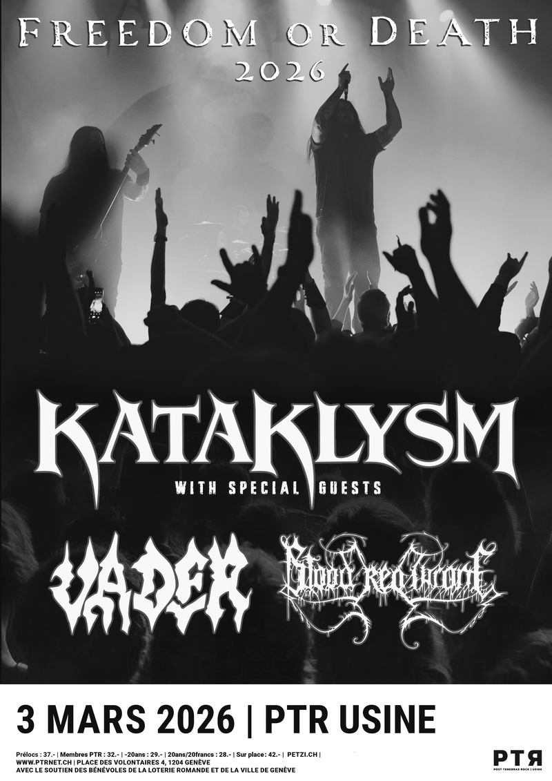 KATAKLYSM - FREEDOM OR DEATH TOUR + VADER + BLOOD RED THRONE