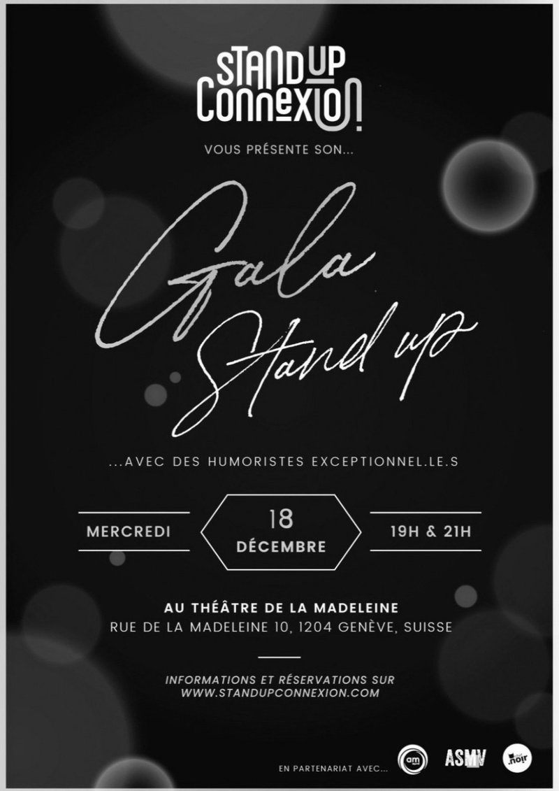 GALA STAND UP CONNEXION AU THÉÂTRE DE LA MADELEINE Spectacle au Théâtre de la Madeleine