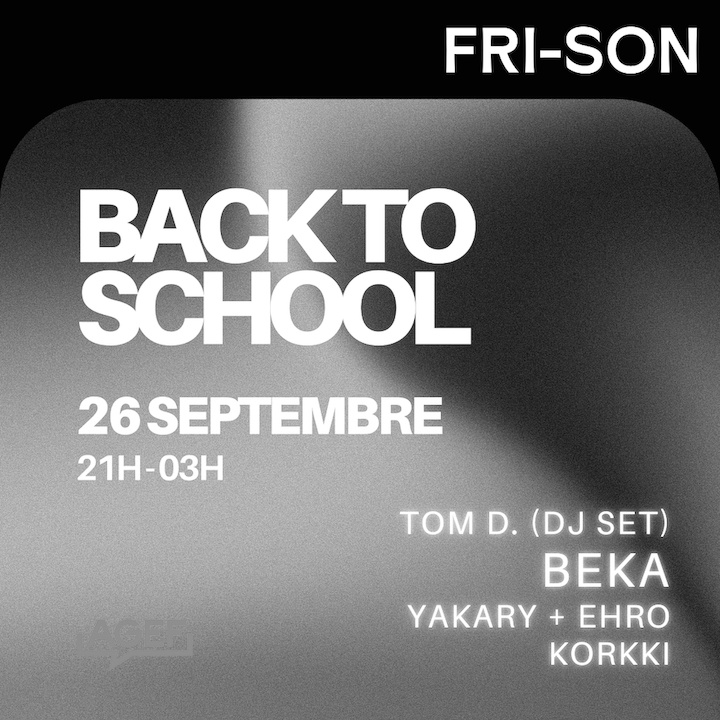 BACK TO SCHOOL W/ BEKA + YAKARY & EHRO + TOM D. + KORKKI