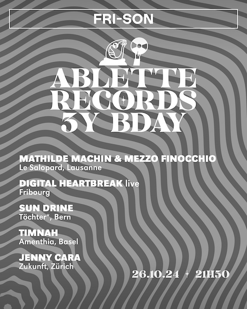 ABLETTE RECORDS 3Y BDAY