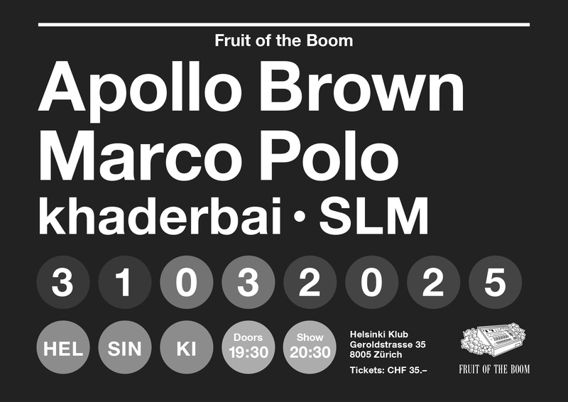 Fruit of the Boom mit Apollo Brown & Marco Polo