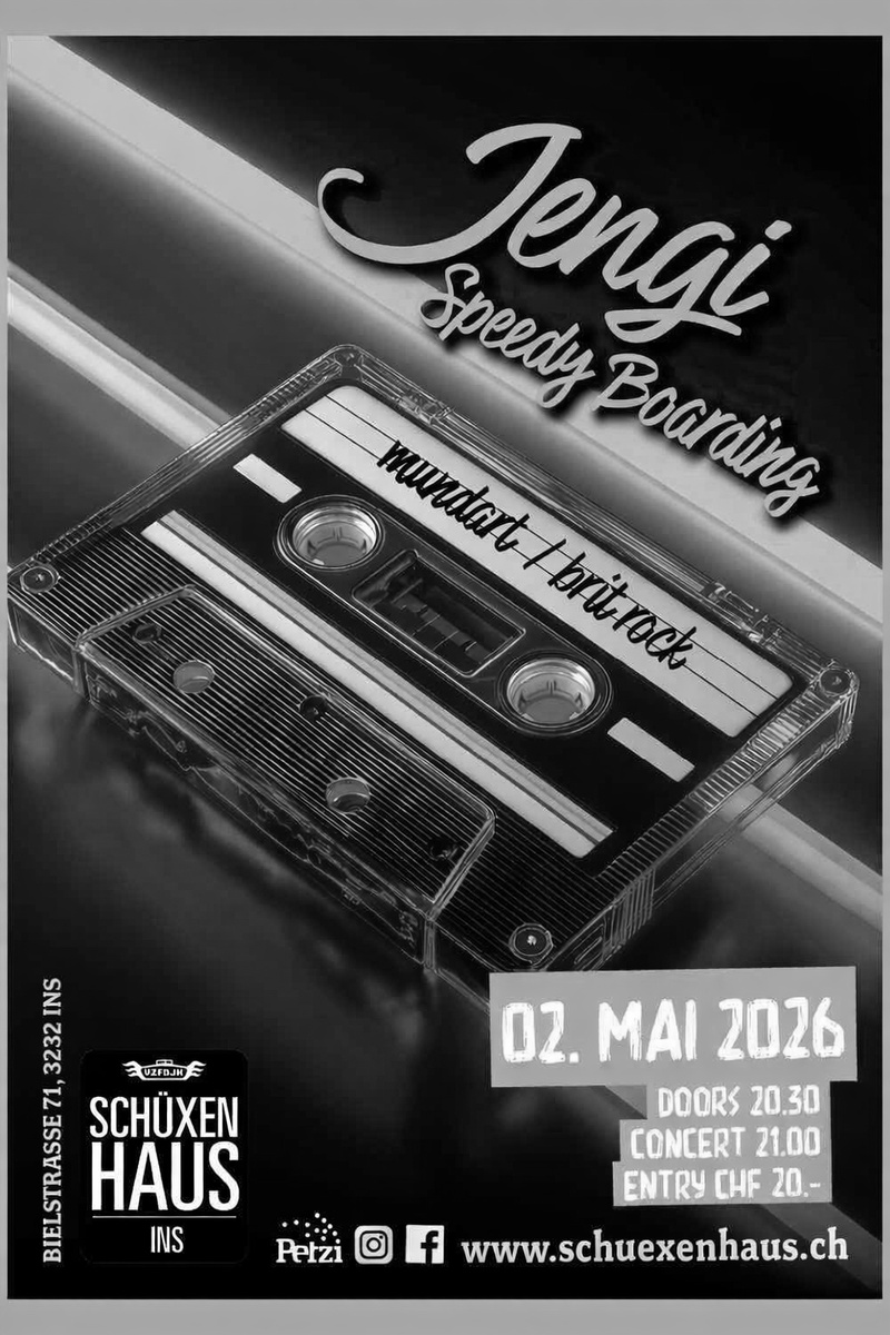 🎸 Live: Jengi & Speedy Boarding 🎤 mundart / brit rock