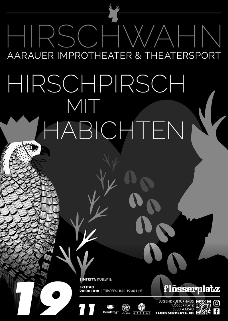 Hirschpirsch mit Habichten - HIRSCHWAHN