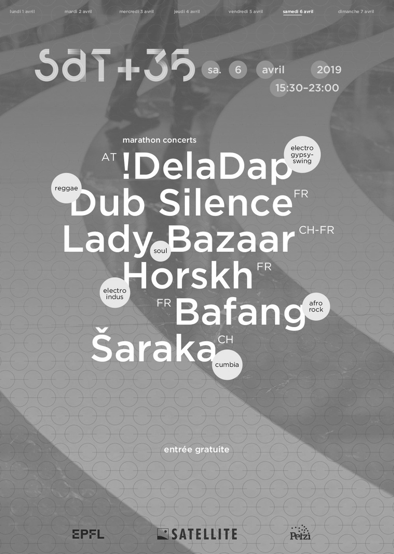 35 ans Marathon de concerts : Deladap, Dub Silence, Lady Bazaar, Horskh, Bafang & Saraka