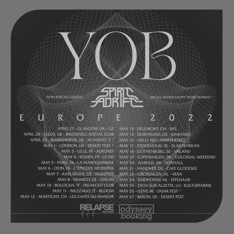 YOB (USA) + Spirit Adrift (USA, Official Support)