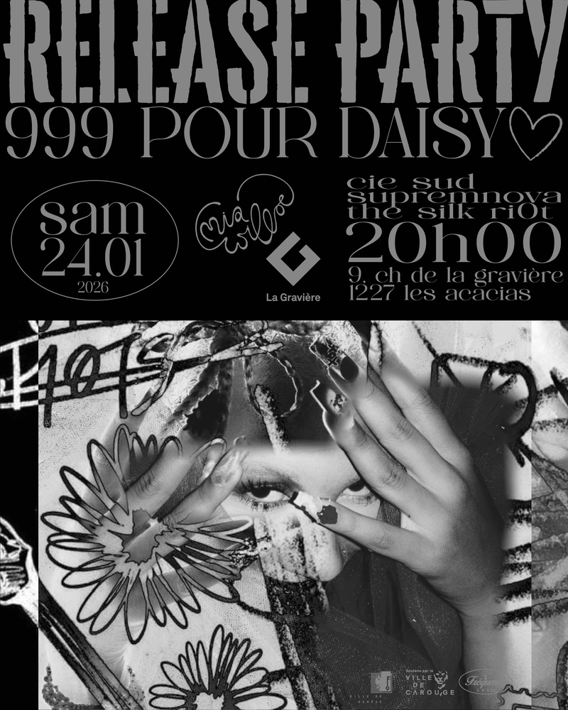 VERNISSAGE LIVE! : MIA WILLOE & THE SILK RIOT [CH] + SUPREMNOVA [CH] + CIE SUD [CH]