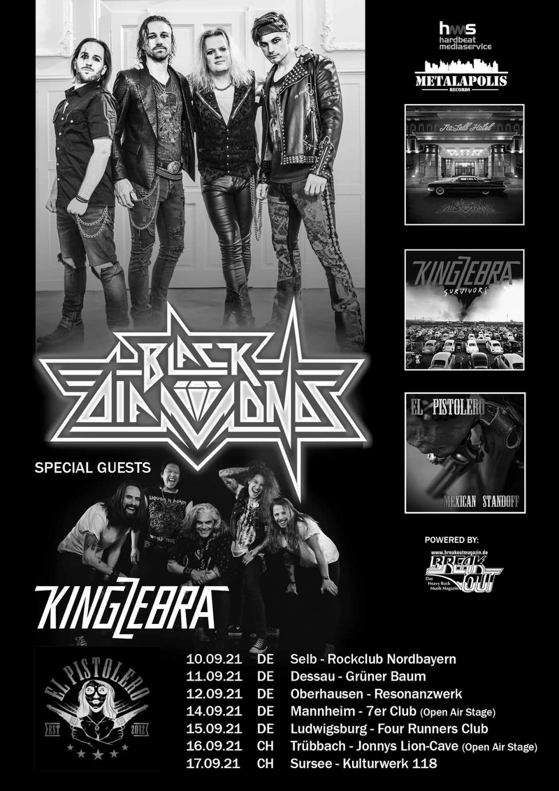 King Zebra, Black Diamonds, El Pistolero + Special Guest