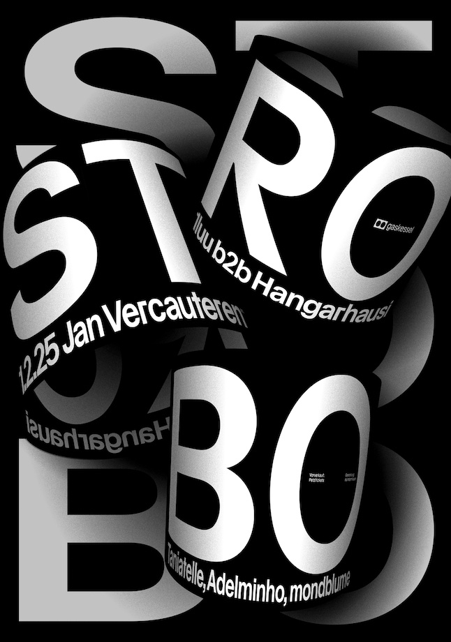 Strobo w/ Jan Vercauteren (BEL) 1luu b2b Hangarhausi, Taniatelle, Adelminho, Mondblume