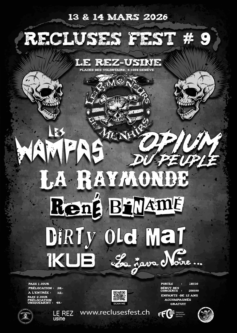 RECLUSES FEST #9 : LE RENDEZ-VOUS PUNK DE L'ANNÉE