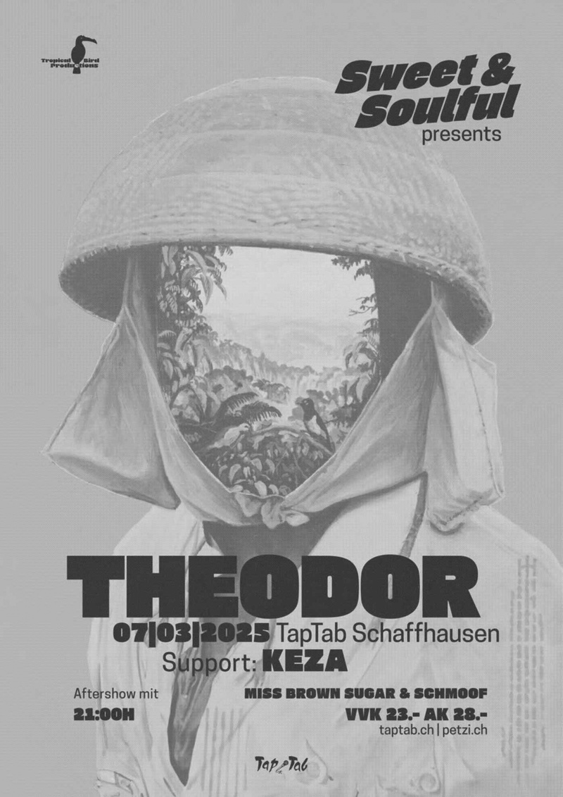 THEODOR [DE] | Support: KEZA [CH/ZH] | Aftershow mit DJ MISS BROWN SUGAR [CH]