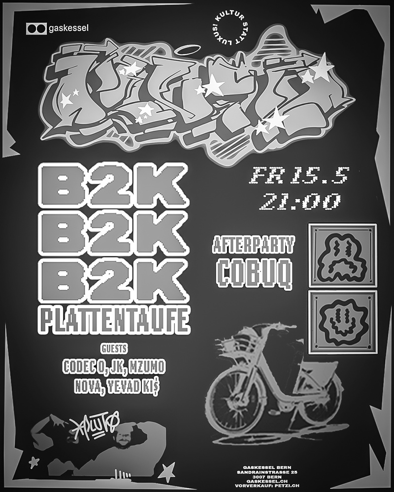 Pluto32: Albumtaufe "B2K" - Gaskessel Bern