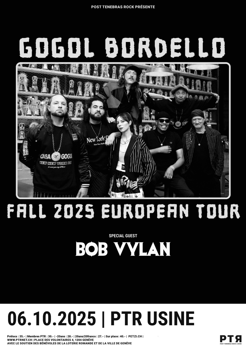 GOGOL BORDELLO - FALL 2025 EUROPEAN TOUR + BOB VYLAN