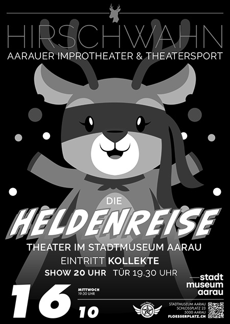 DIE HELDENREISE im Stadtmuseum - Improtheater mit HIRSCHWAHN