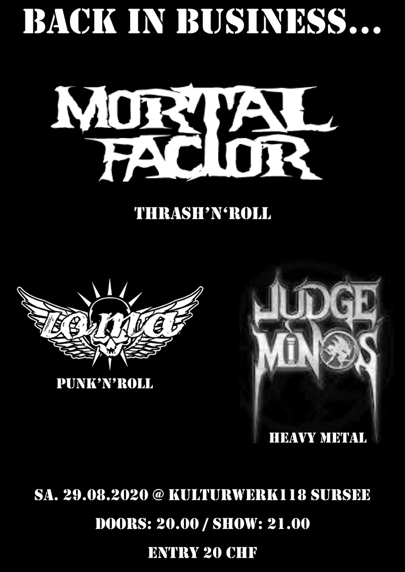 Back In Business - Judge Minos, Loma, Mortal Factor