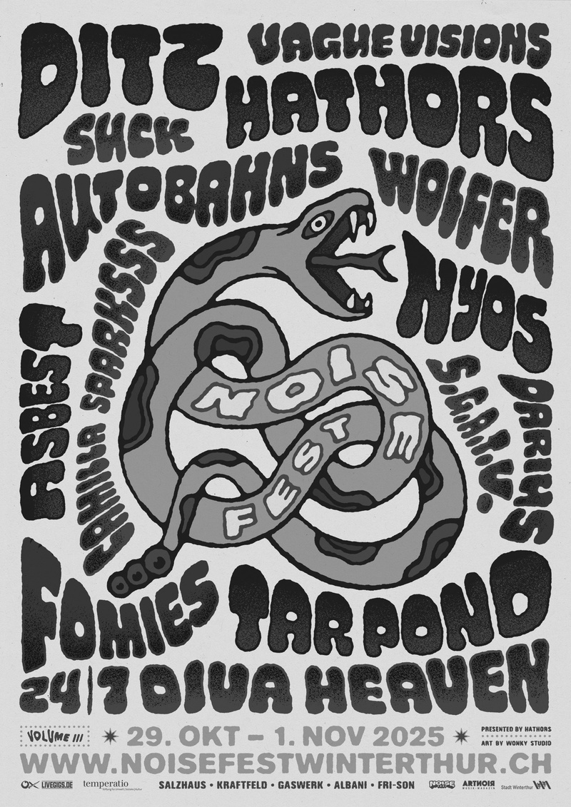 Noise Fest: Wolfer (CH), Nyos (FIN) & Tar Pond (CH)