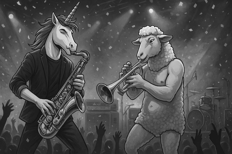 Unique Horns meets Naked Sheep