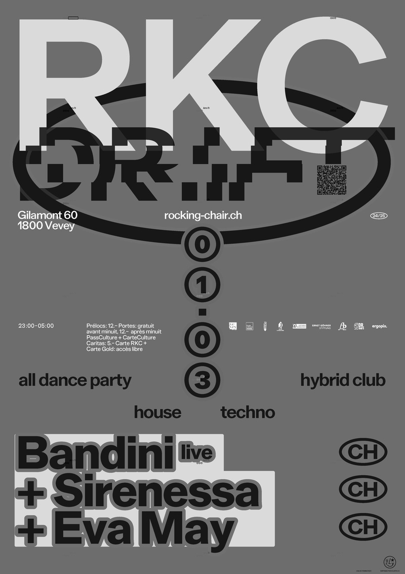 Drift : Bandini (CH - live) + Sirenessa (CH) + Eva May (CH)