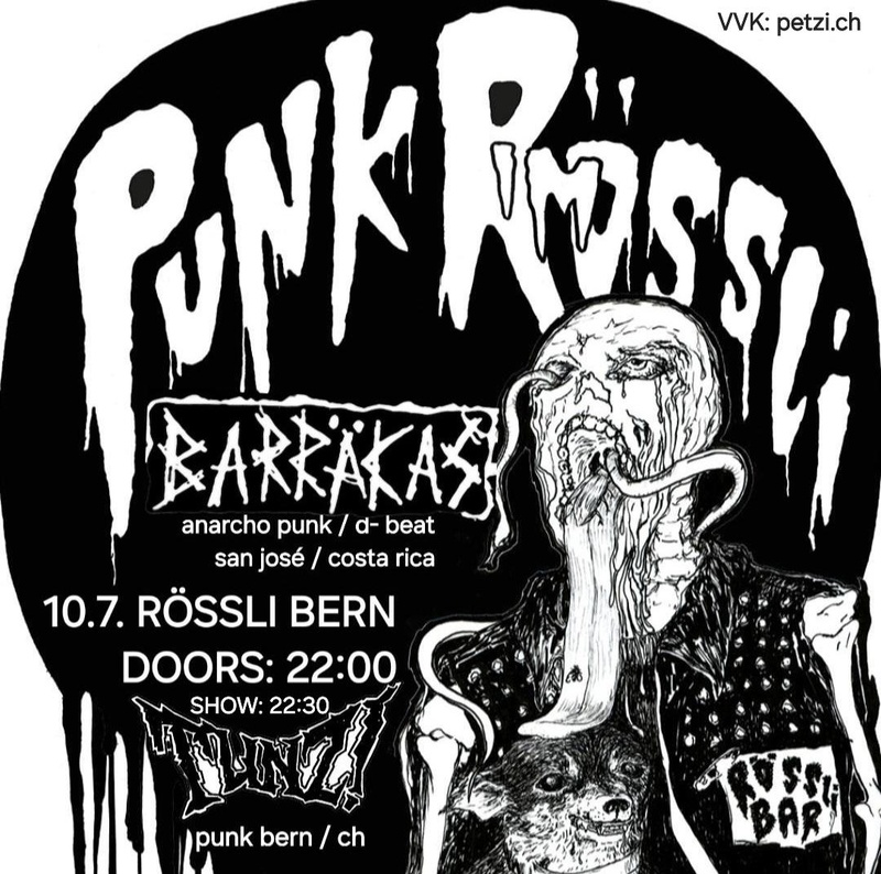 Punk im Rössli x Pogologie – Barräkas, Tunz