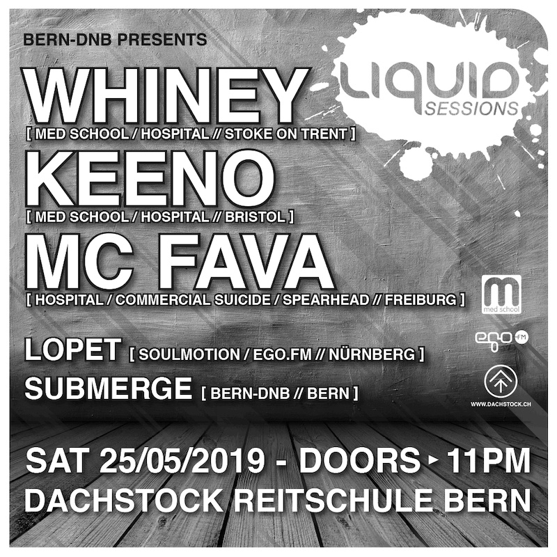 LIQUID SESSION: WHINEY / KEENO / MC FAVA / LOPET / SUBMERGE