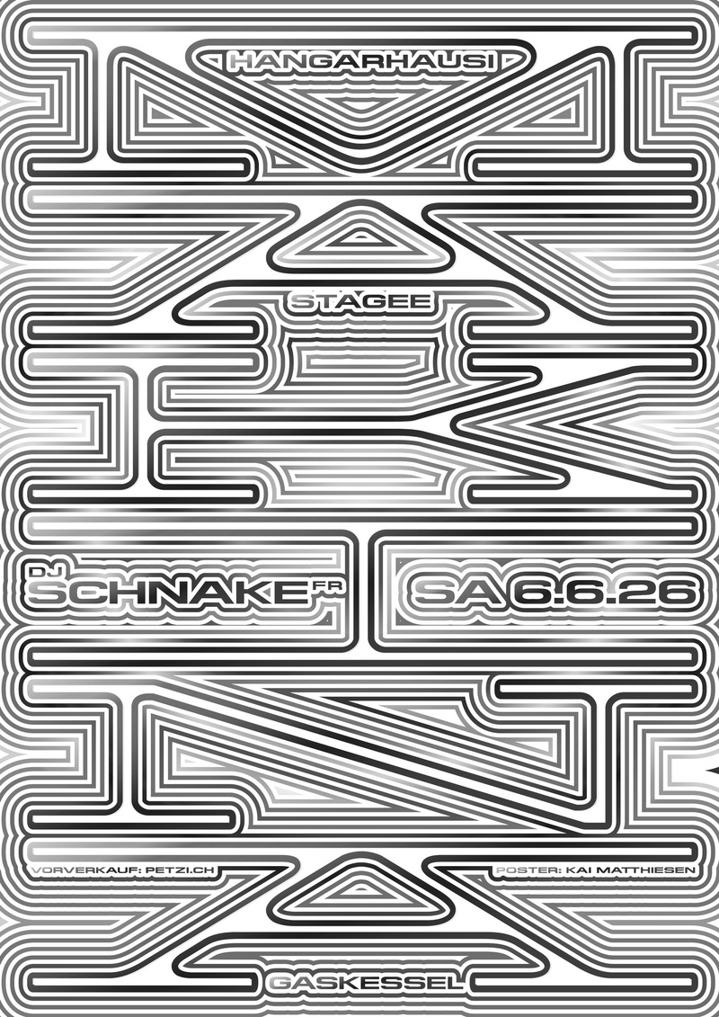 Makina w/ DJ Schnake (FR) Hangarhausi, Stagee