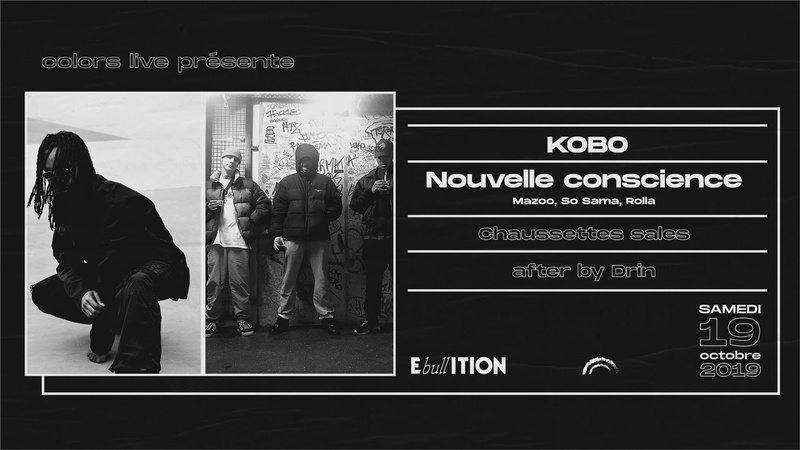 Colors Live #1: Kobo (BE) + Nouvelle Conscience (FR) + Chaussettes sales (CH)