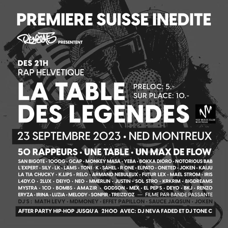 La Table des Légendes