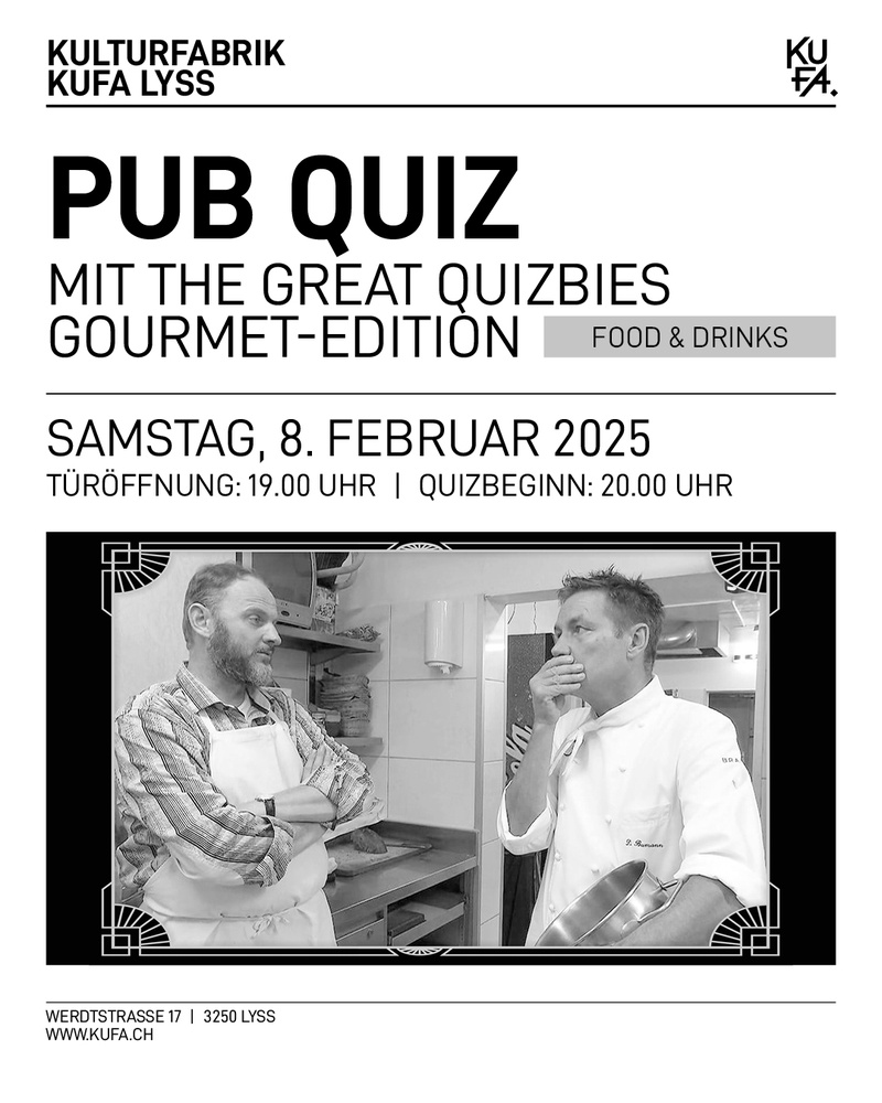 Pub Quiz – Gourmet Special