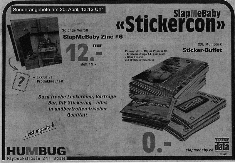 Slap Me Baby: Sticker Convention
