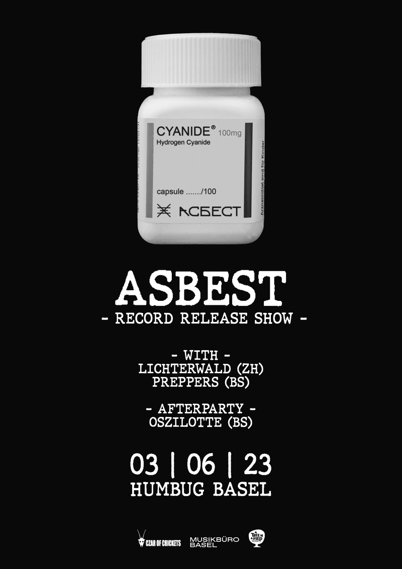 Record Release Show: ASBEST // support: Lichter Wald // Preppers