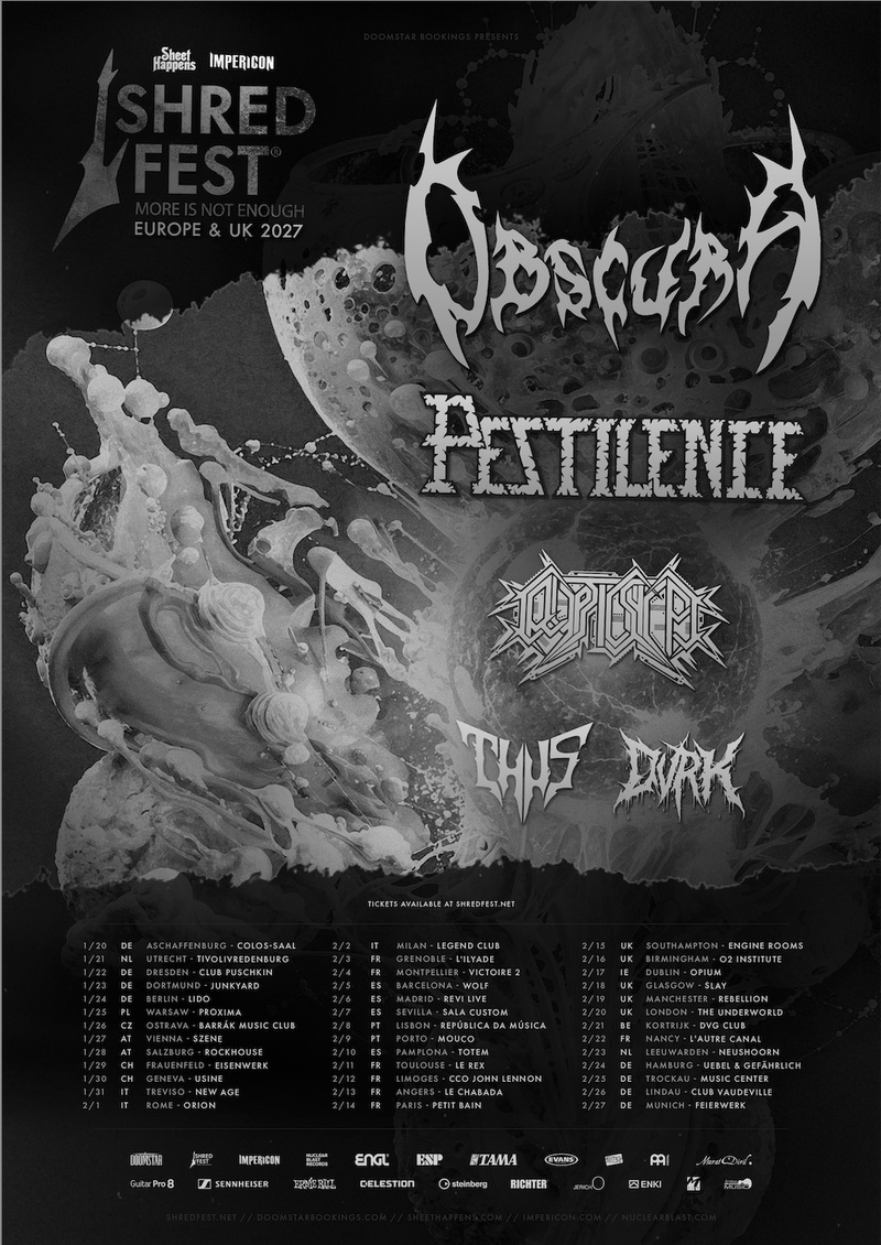 OBSCURA // Shred Fest 2027 // with PESTILENCE, CRYPTIC SHIFT, THUS and DVRK