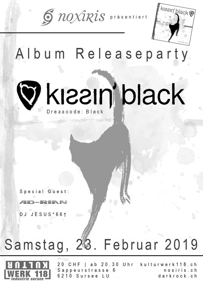 Kissin' Black "Dresscode: Black" Release Party