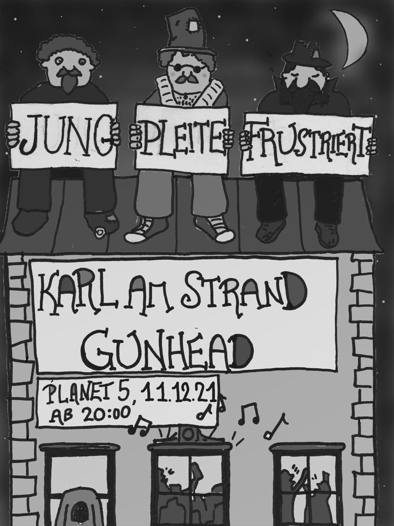 jung pleite frustriert