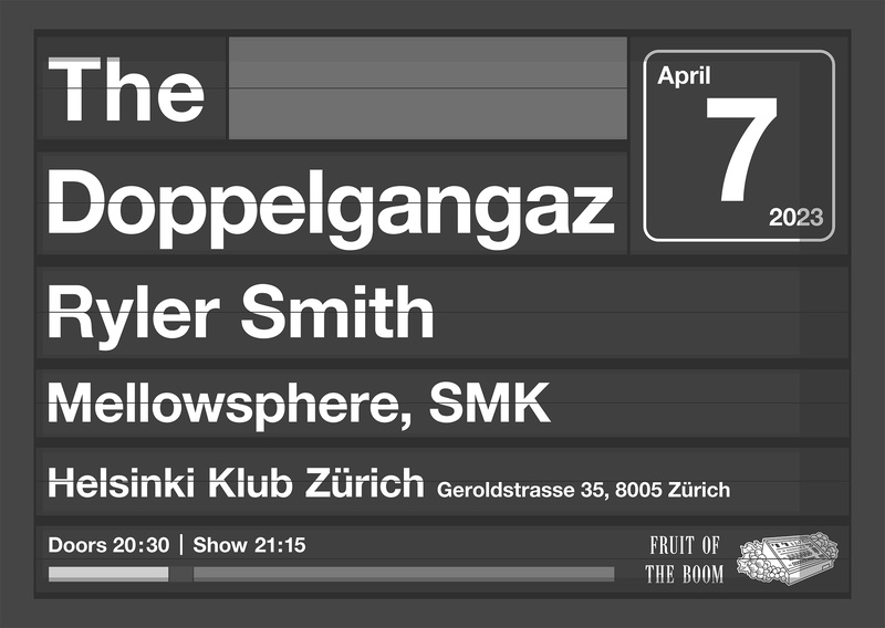 Fruit of the Boom w/ The Doppelgangaz + Ryler Smith + Mellowsphere + SMK