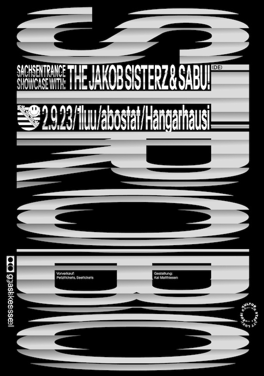 STROBO w/ Jakob Sisterz & Sabu! (DE), 1luu, Hangarhausi, abostat