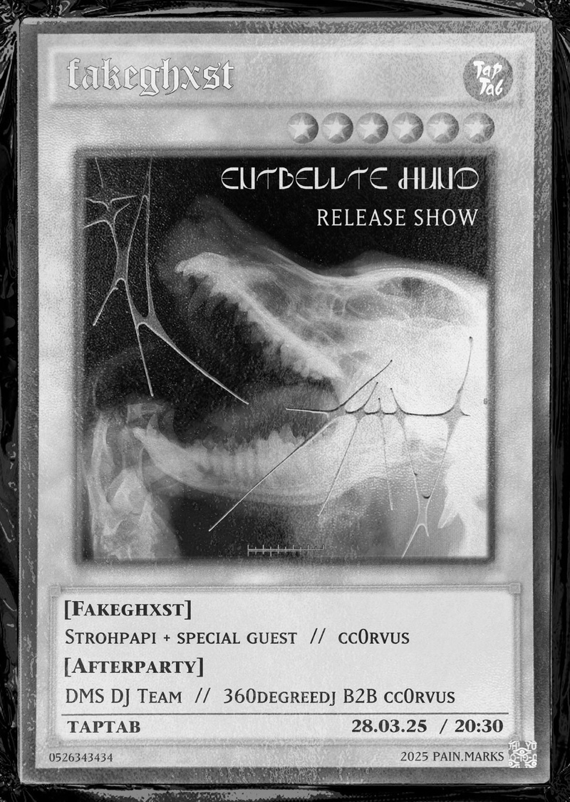 FAKEGHXST | Support: STROHPAPI | CC0RVUS | Aftershow mit DMS DJ-TEAM | CC0RVUS b2b 360DEGREEDJ