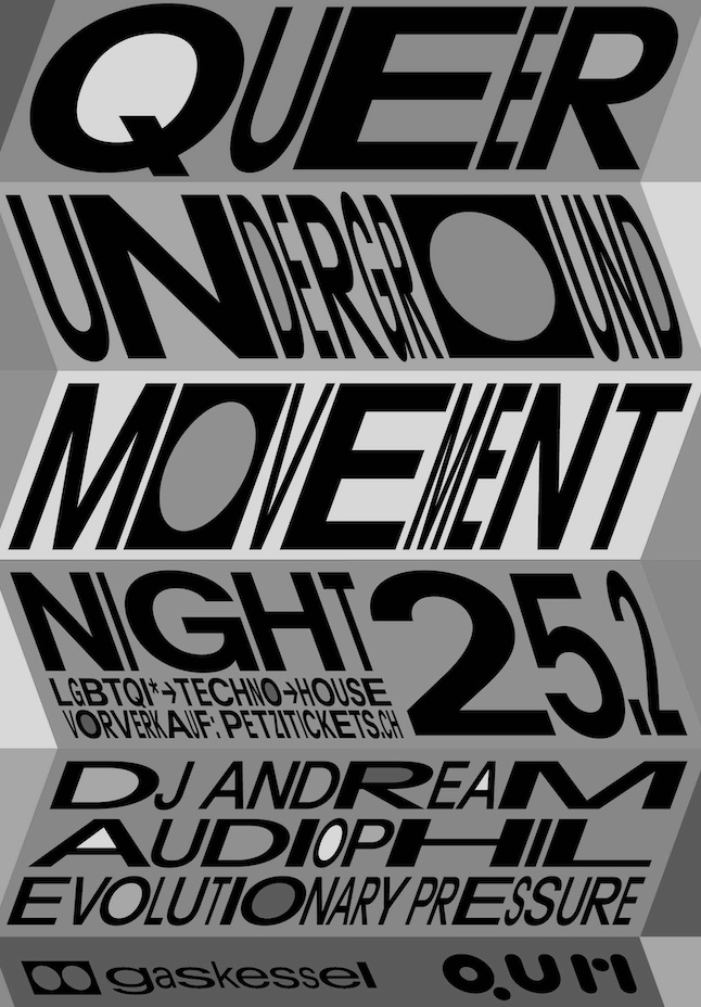 Queer Underground Movement Night I Gaskessel Bern