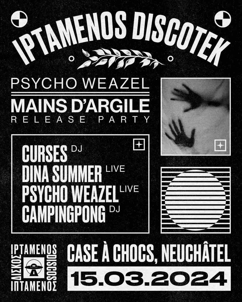 RELEASE PARTY PSYCHO WEAZEL (LIVE) (CH) + DINA SUMMER (DE) + CURSES (DE) + CAMPINGPONG (CH)