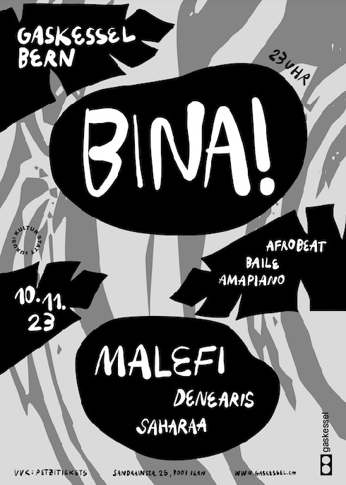 BINA! w/ Malefi, Denearis, Saharaa