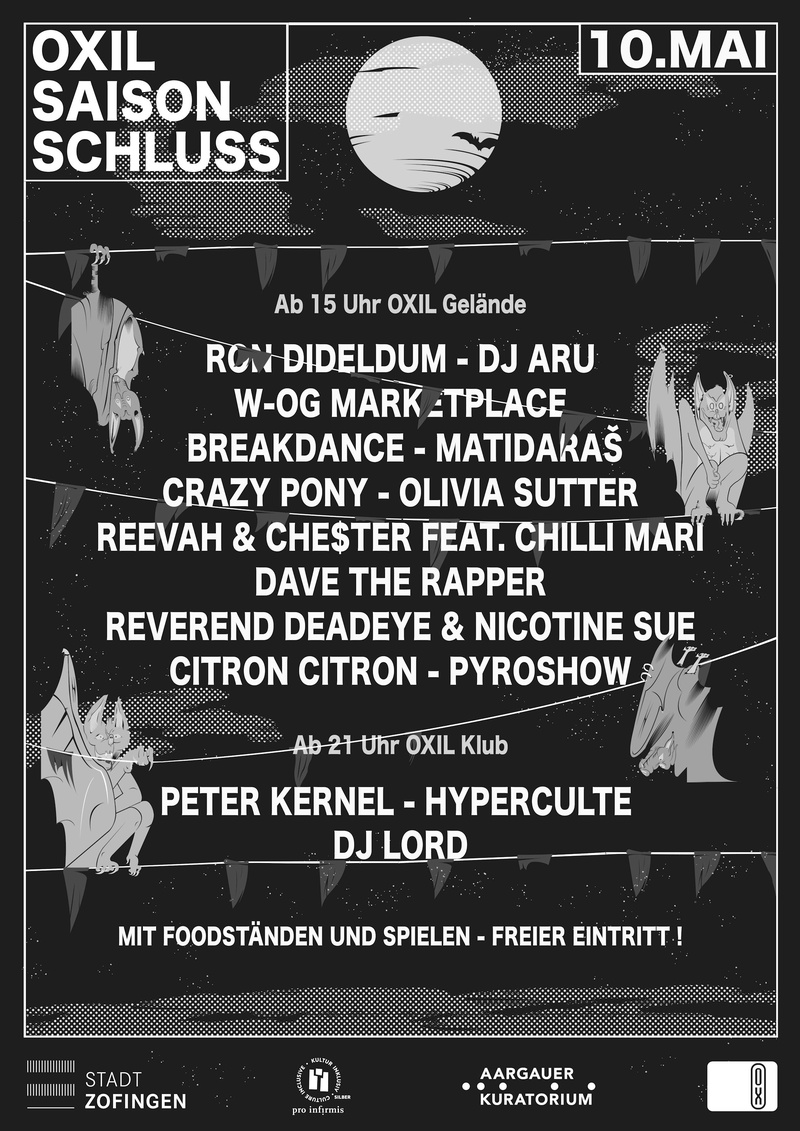 Hyperculte / Peter Kernel / Citron Citron / Reverend Deadeye & Nicotine Sue / REEVAH, CHE$TER FEAT. CHILLI MARI / Dave the Rapper / Crazy Pony / Matidaraš