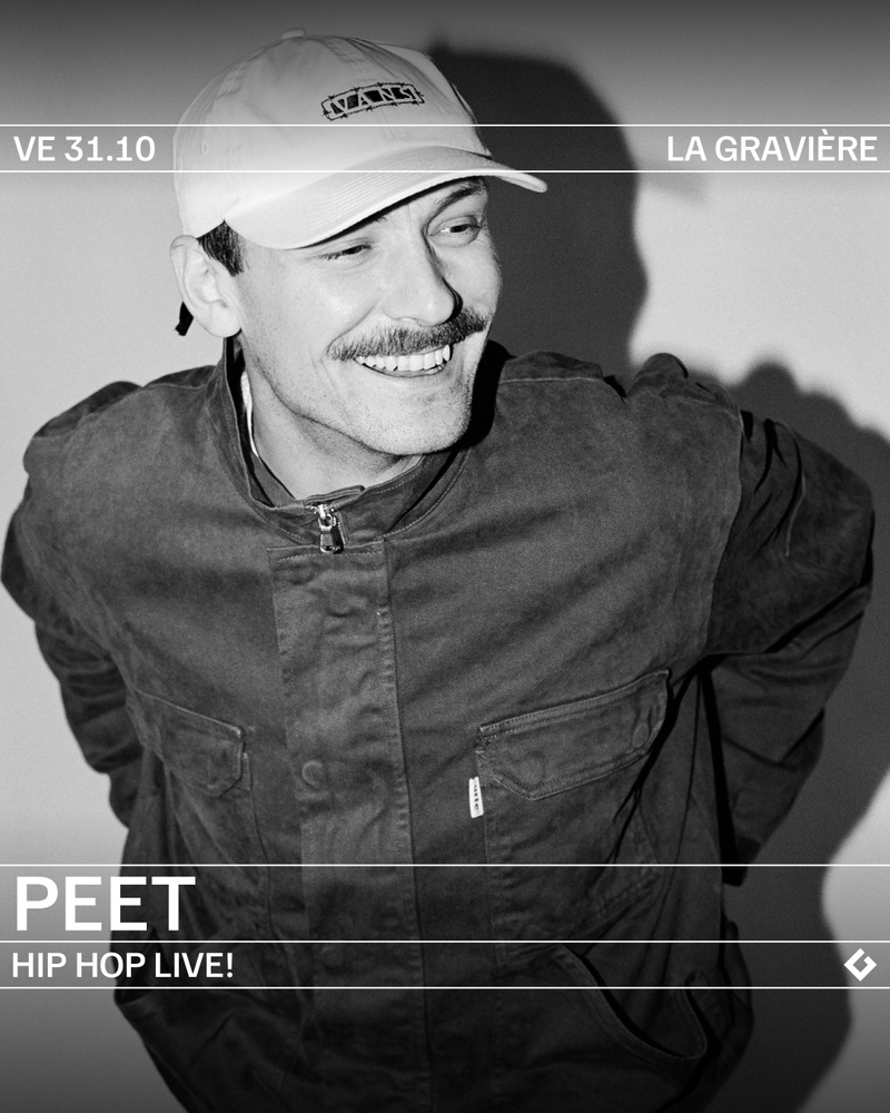 HIP HOP LIVE! : PEET [BE] + SUPPORT TBA